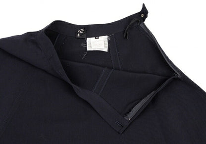 COMME des GARCONS Wool Paneled Flare Midi Skirt Navy Size M