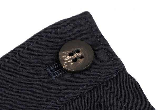 COMME des GARCONS Wool Paneled Flare Midi Skirt Navy Size M