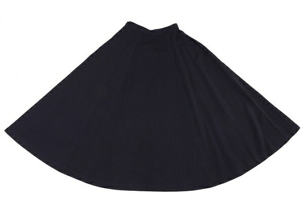 COMME des GARCONS Wool Paneled Flare Midi Skirt Navy Size M