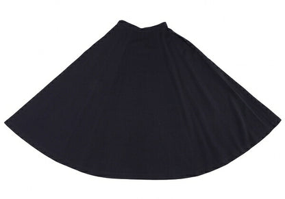 COMME des GARCONS Wool Paneled Flare Midi Skirt Navy Size M