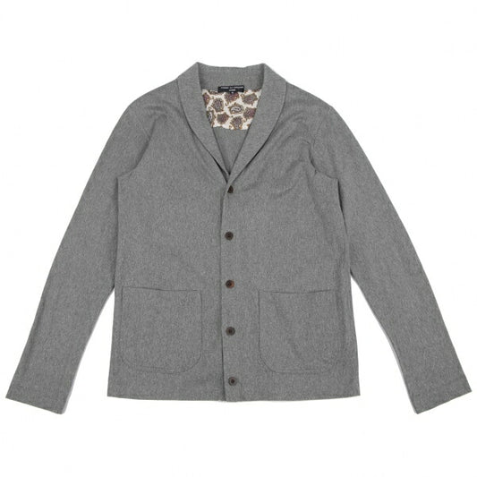 COMME des GARCONS HOMME Cotton Shawl Cardigan Gray Size S