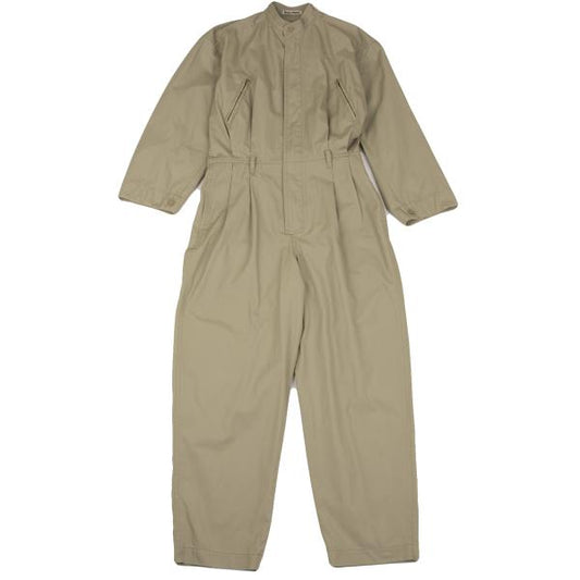 ISSEY MIYAKE Stand Collar Zip Up All-in-One Beige Size M