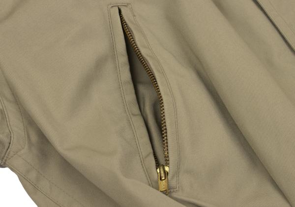 ISSEY MIYAKE Stand Collar Zip Up All-in-One Beige Size M