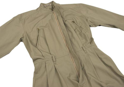 ISSEY MIYAKE Stand Collar Zip Up All-in-One Beige Size M