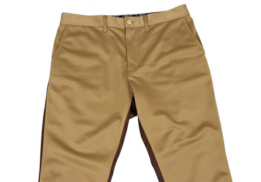 COMME des GARCONS HOMME Side Stripe Camel Brown Pants Size S
