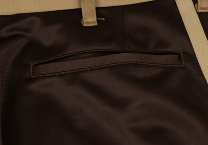 COMME des GARCONS HOMME Side Stripe Camel Brown Pants Size S