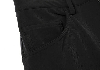 ISSEY MIYAKE Nylon Diagonal Panel Stretch Pants Black Size 1