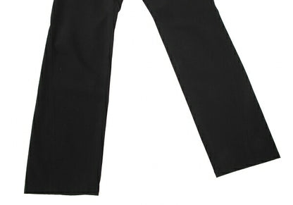 ISSEY MIYAKE Nylon Diagonal Panel Stretch Pants Black Size 1