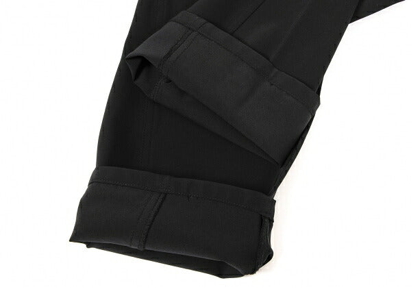 ISSEY MIYAKE Nylon Diagonal Panel Stretch Pants Black Size 1