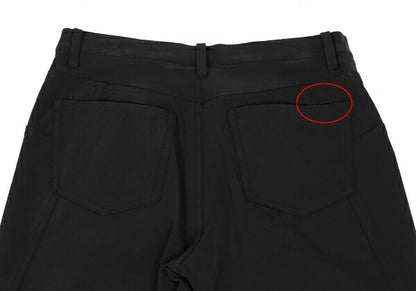 ISSEY MIYAKE Nylon Diagonal Panel Stretch Pants Black Size 1