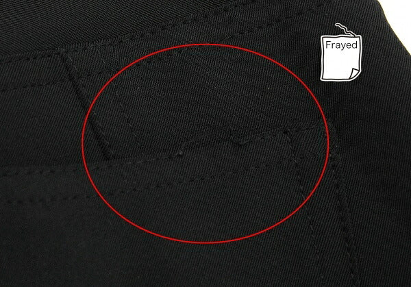 ISSEY MIYAKE Nylon Diagonal Panel Stretch Pants Black Size 1