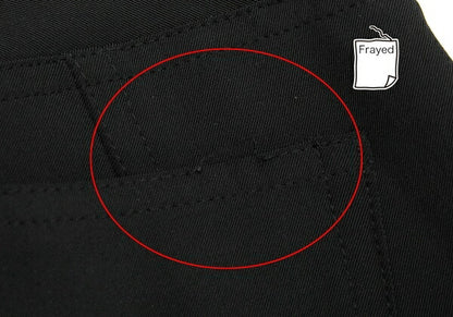ISSEY MIYAKE Nylon Diagonal Panel Stretch Pants Black Size 1