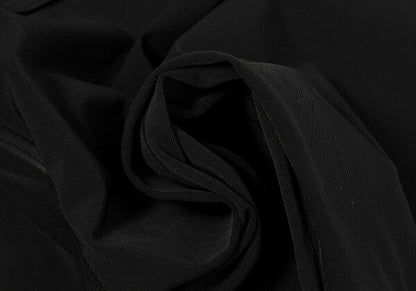 ISSEY MIYAKE Nylon Diagonal Panel Stretch Pants Black Size 1