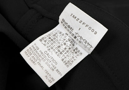 ISSEY MIYAKE Nylon Diagonal Panel Stretch Pants Black Size 1