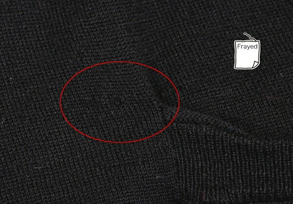 EMPORIO ARMANI Wool Button Design Cardigan Black Size 38