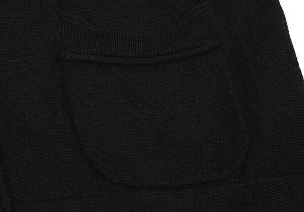 EMPORIO ARMANI Wool Button Design Cardigan Black Size 38