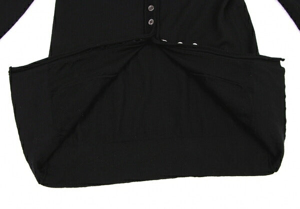 EMPORIO ARMANI Wool Button Design Cardigan Black Size 38