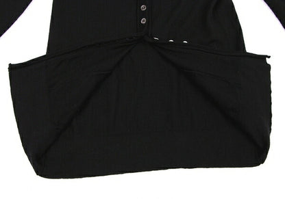EMPORIO ARMANI Wool Button Design Cardigan Black Size 38
