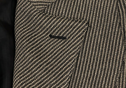EMPORIO ARMANI Wool Blend Slanted 1-Button Jacket Size 38