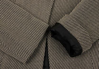 EMPORIO ARMANI Wool Blend Slanted 1-Button Jacket Size 38