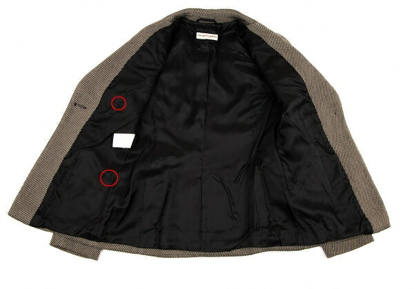 EMPORIO ARMANI Wool Blend Slanted 1-Button Jacket Size 38