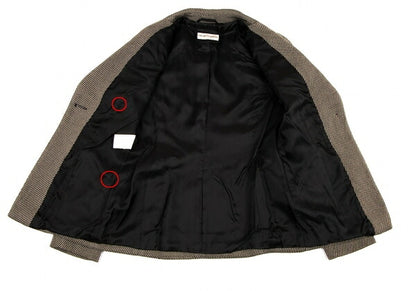 EMPORIO ARMANI Wool Blend Slanted 1-Button Jacket Size 38