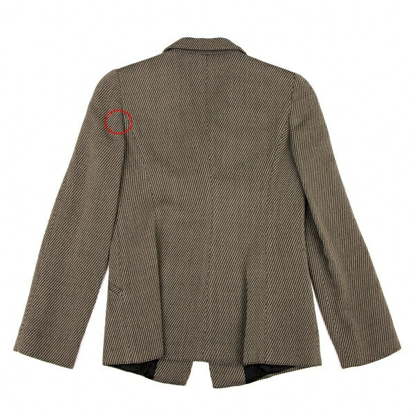 EMPORIO ARMANI Wool Blend Slanted 1-Button Jacket Size 38