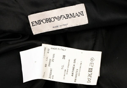 EMPORIO ARMANI Wool Blend Slanted 1-Button Jacket Size 38