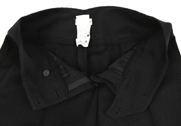 EMPORIO ARMANI Rayon Wool High Waist Pants Black Size 38