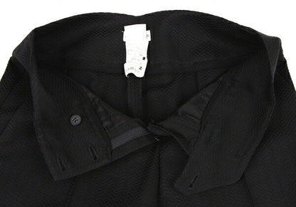 EMPORIO ARMANI Rayon Wool High Waist Pants Black Size 38
