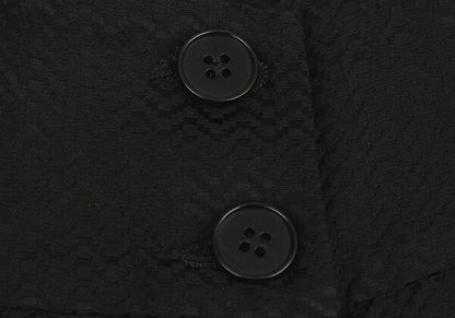 EMPORIO ARMANI Rayon Wool High Waist Pants Black Size 38