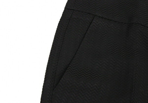 EMPORIO ARMANI Rayon Wool High Waist Pants Black Size 38