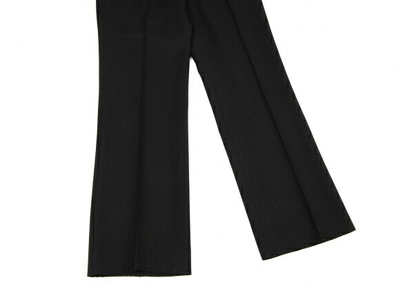 EMPORIO ARMANI Rayon Wool High Waist Pants Black Size 38