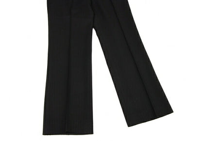 EMPORIO ARMANI Rayon Wool High Waist Pants Black Size 38