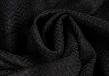 EMPORIO ARMANI Rayon Wool High Waist Pants Black Size 38