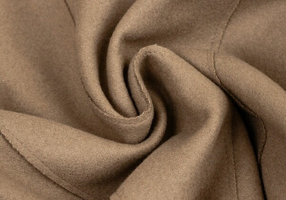 EMPORIO ARMANI Wool Nylon Ruffle Hem Jacket Brown Size 36