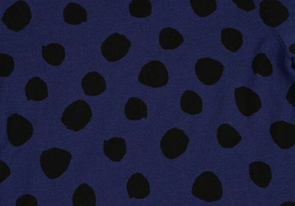 COMME des GARCONS Wool Dot Print Sweater Blue Black Size M