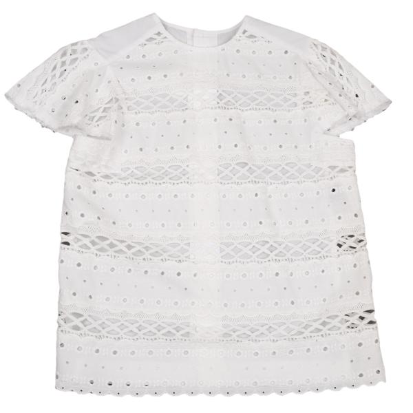 COMME des GARCONS Tricot Back Button Blouse White Size M