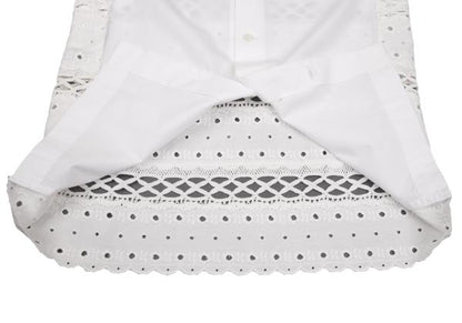 COMME des GARCONS Tricot Back Button Blouse White Size M