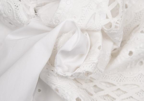 COMME des GARCONS Tricot Back Button Blouse White Size M