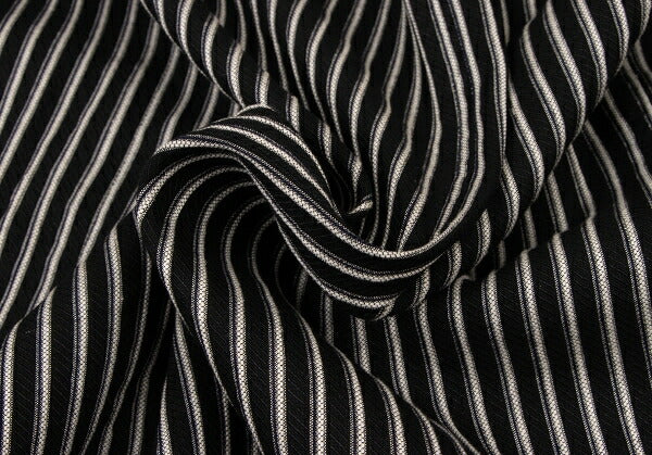 KENZO Linen Blend Stripe Woven Shirt Jacket Black Size 3