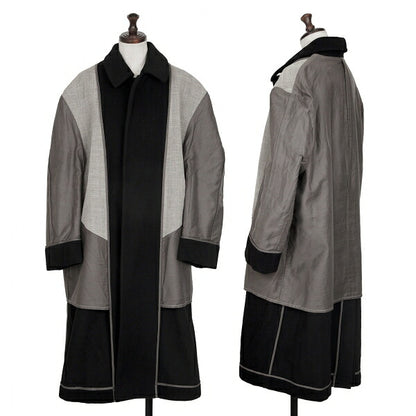 COMME des GARCONS 98AW Melton Reversed Coat Black Size M