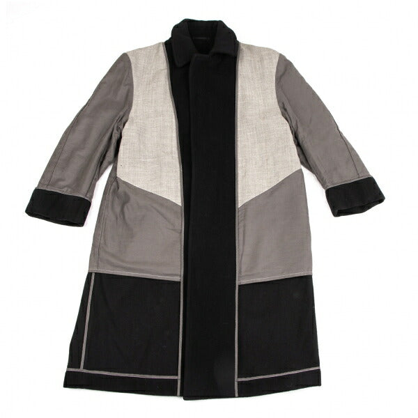 COMME des GARCONS 98AW Melton Reversed Coat Black Size M
