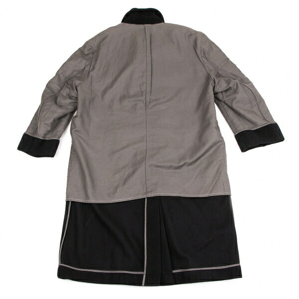 COMME des GARCONS 98AW Melton Reversed Coat Black Size M