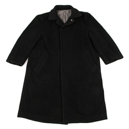 COMME des GARCONS 98AW Melton Reversed Coat Black Size M