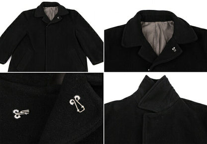 COMME des GARCONS 98AW Melton Reversed Coat Black Size M