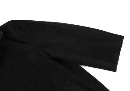 COMME des GARCONS 98AW Melton Reversed Coat Black Size M