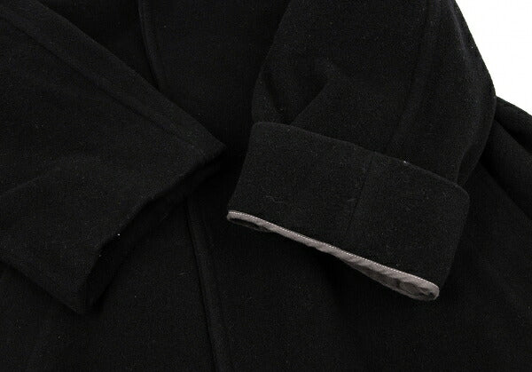 COMME des GARCONS 98AW Melton Reversed Coat Black Size M