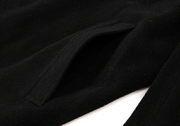 COMME des GARCONS 98AW Melton Reversed Coat Black Size M