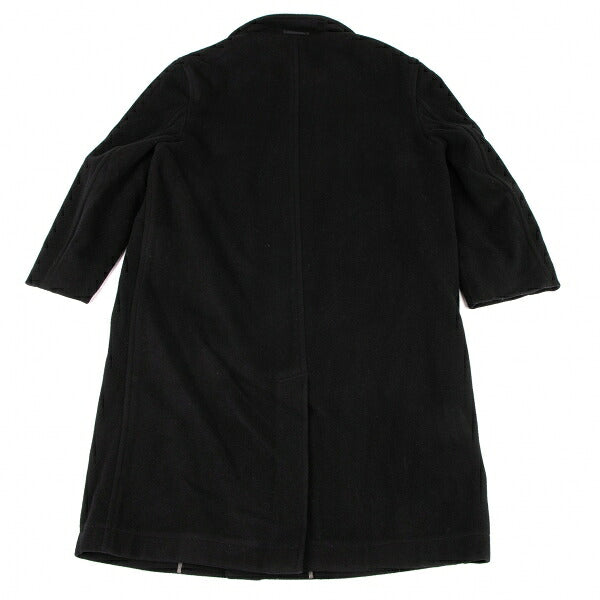 COMME des GARCONS 98AW Melton Reversed Coat Black Size M